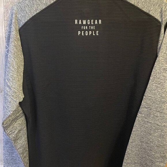 RAWGEAR Men’s Black and Gray L/S Quarter Zip Shirt with Zip Pockets | Size S - Picture 14 of 15